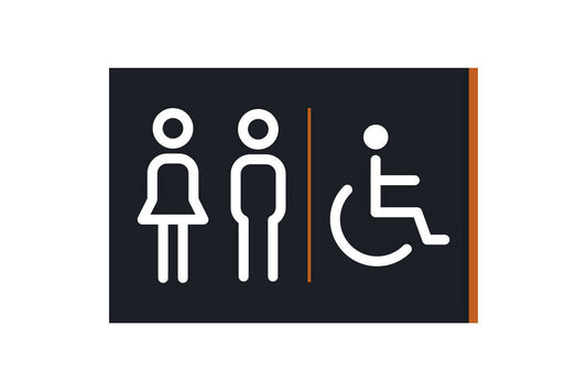 Washroom Unisex Handicap Sign