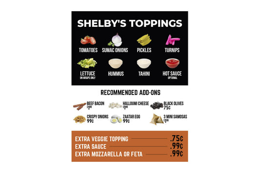 Counter Toppings Poster Sticker