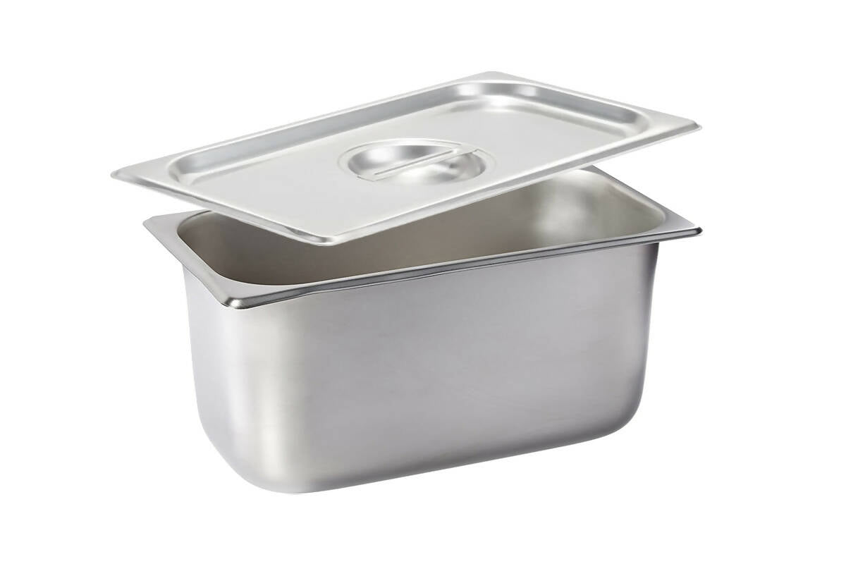 1/3 - 6" DEEP STEAM TABLE PAN, STAINLESS STEEL