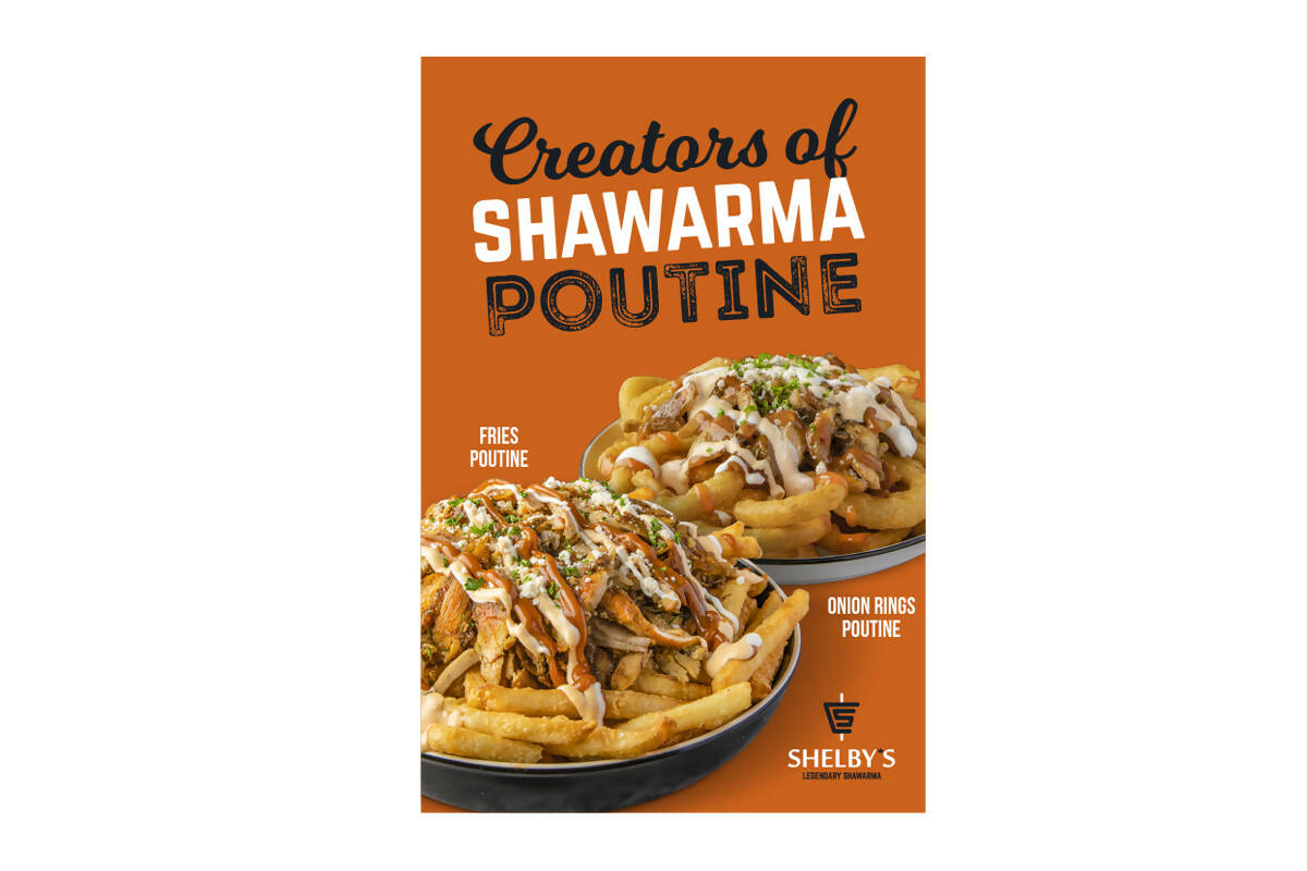 Shawarma Poutine Window Poster.