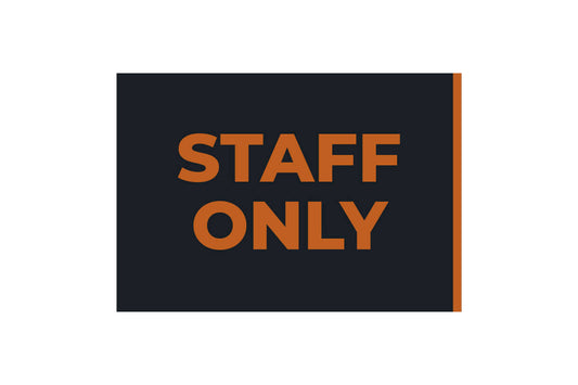 Acrylic Staff Only Door Sign