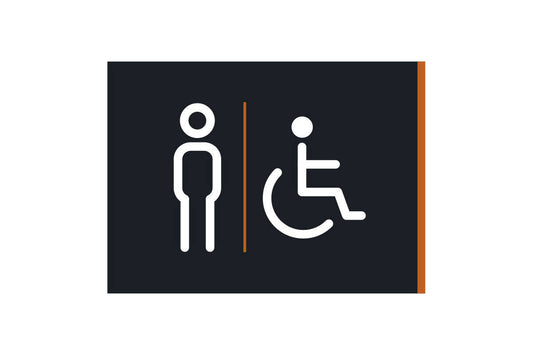 Washroom Male/Handicap Sign